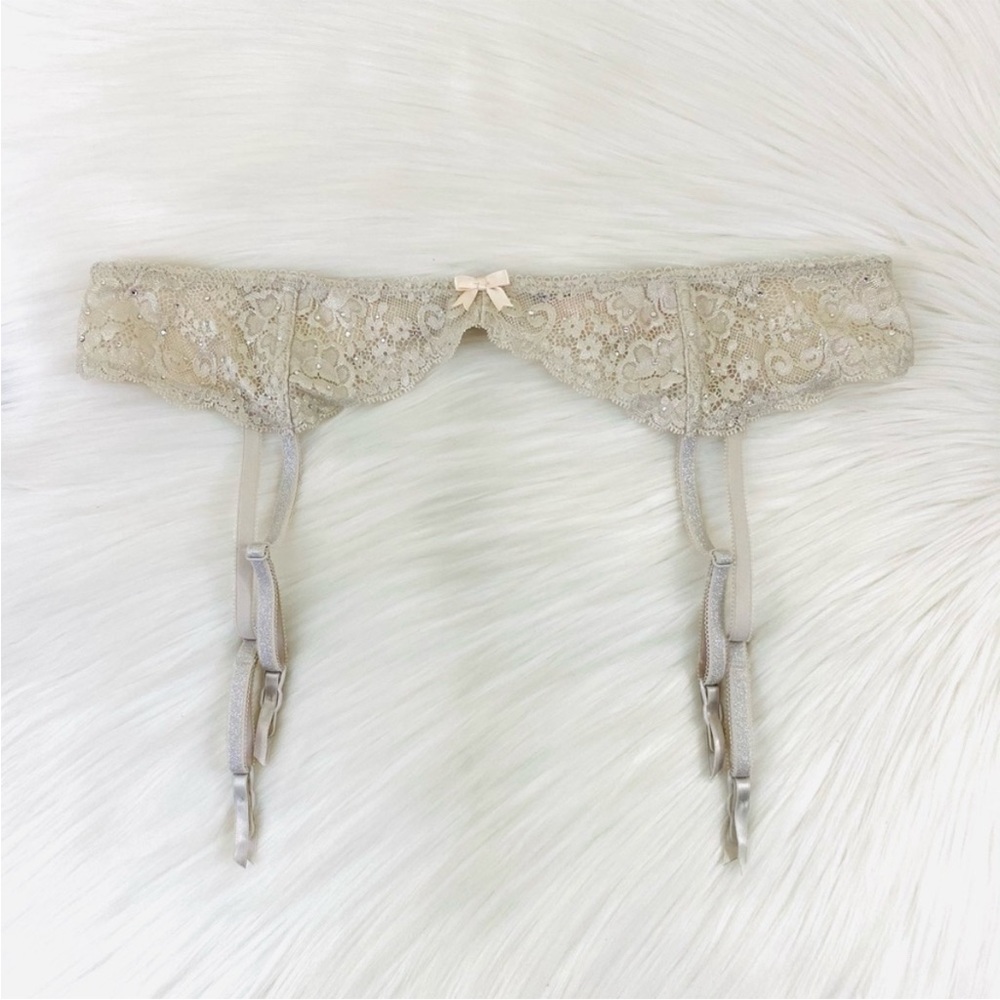 Victoria’s Secret Silver Garter Belt Lingerie